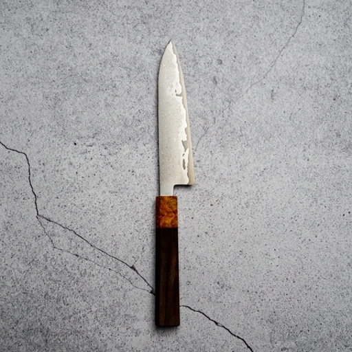Image of Damascus Petty 140mm, Rosewood Amboyna Handle #2