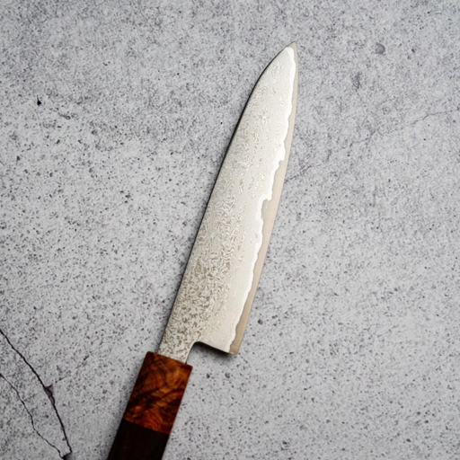 Image of Damascus Petty 140mm, Rosewood Amboyna Handle #3