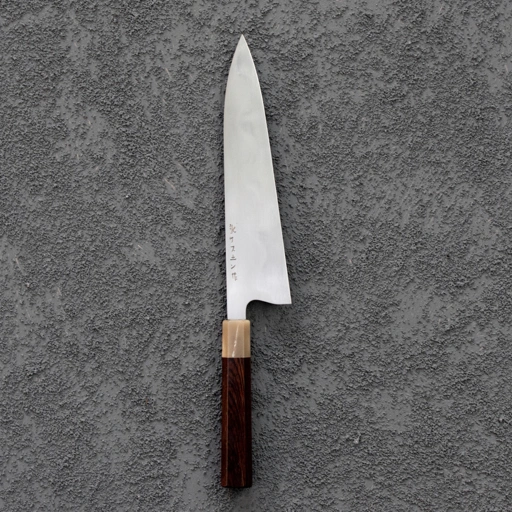 Image of Copy of Keskin Gyuto 240mm, Wenge Handle w/ Blonde Horn Ferrule 