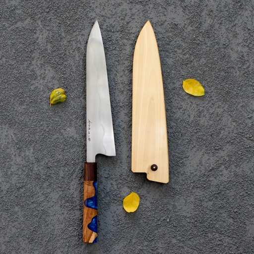 Image of Keskin Gyuto 240mm, Teakwood Resin Handle