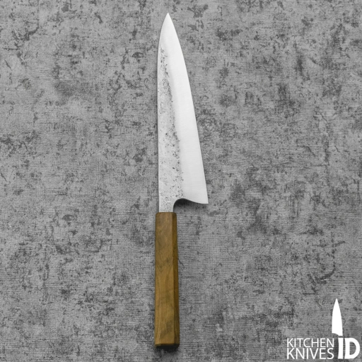 Image of Wetern Profile Gyuto 210mm Nashiji, full Jatiwood