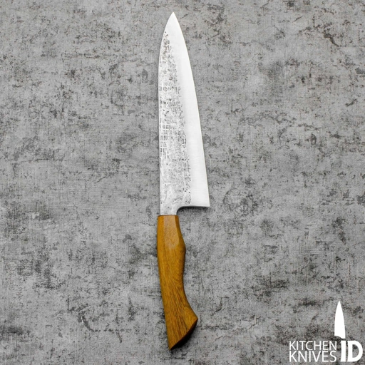 Image of Gyuto 210mm Nashiji Squared, full Jatiwood Ergonomic 