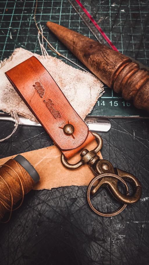 Image of Keychain Buff Tan
