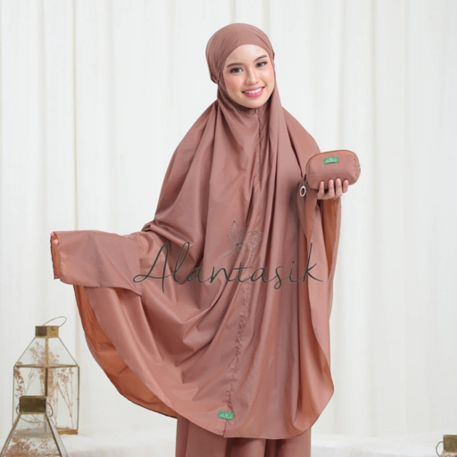Image of Alantasik mukena Dewasa parasut korea traveling mini Tian Dewasa