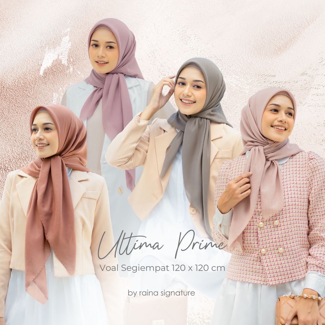 180K GET 3 PCS Ultima Prime Segiempat Voal Premium