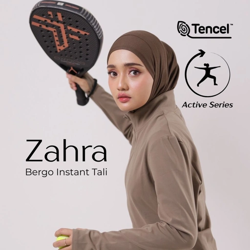 Image of Raina Signature - Zahra Bergo Instant Tali Tencel Sport Daily Casual