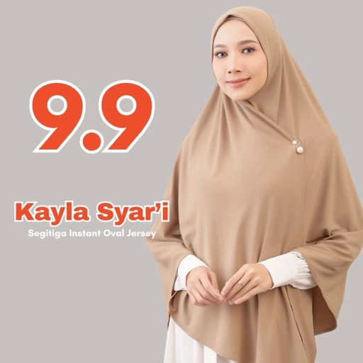 Image of Raina Signature - Kayla Jersey Segitiga Instant Syar'i Oval
