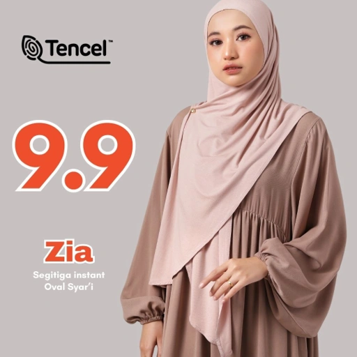 Image of Raina Signature - Zia TENCEL Segitiga Instant Oval Syar'i