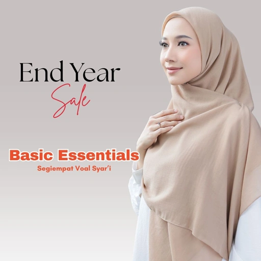 Image of Raina Signature - Basic Essentials Segiempat Voal Syar'i