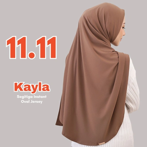 Image of Raina Signature - Kayla Jersey Segitiga Instant Oval