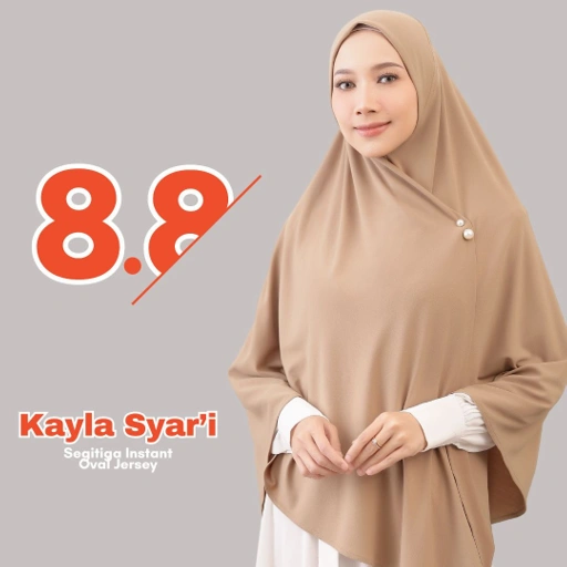 Image of Raina Signature - Kayla Jersey Segitiga Instant Syar'i Oval
