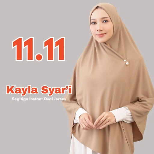 Image of Raina Signature - Kayla Jersey Segitiga Instant Syar'i Oval