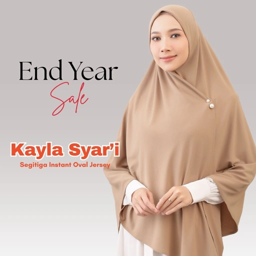 Image of Raina Signature - Kayla Jersey Segitiga Instant Syar'i Oval