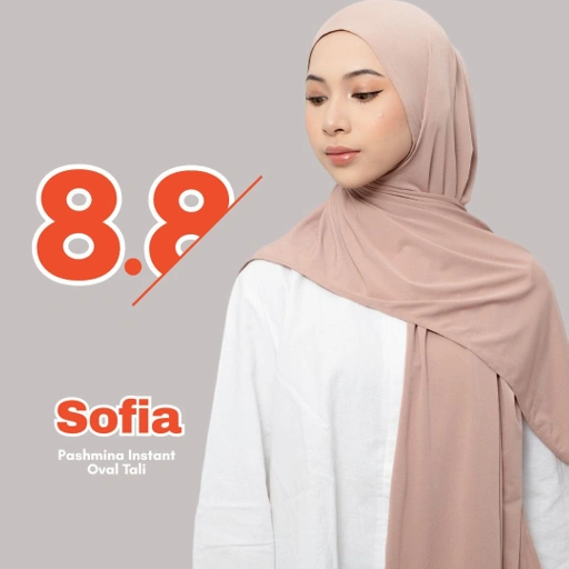 Image of Raina Signature - Sofia Korean Jersey Pashmina Instant Oval Tali