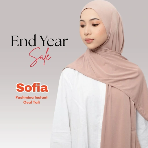 Image of Raina Signature - Sofia Korean Jersey Pashmina Instant Oval Tali