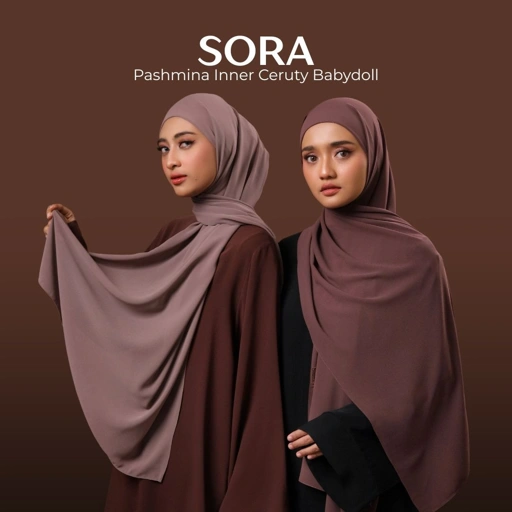 Image of Raina Signature - Sora Pashmina Inner Instant Ceruty Babydoll