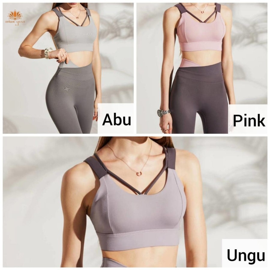 Sports Bra Olahraga Yoga Pilates / Sports Bra Gym Fitness SP186 / Pakaial Senam Zumba Terbaru