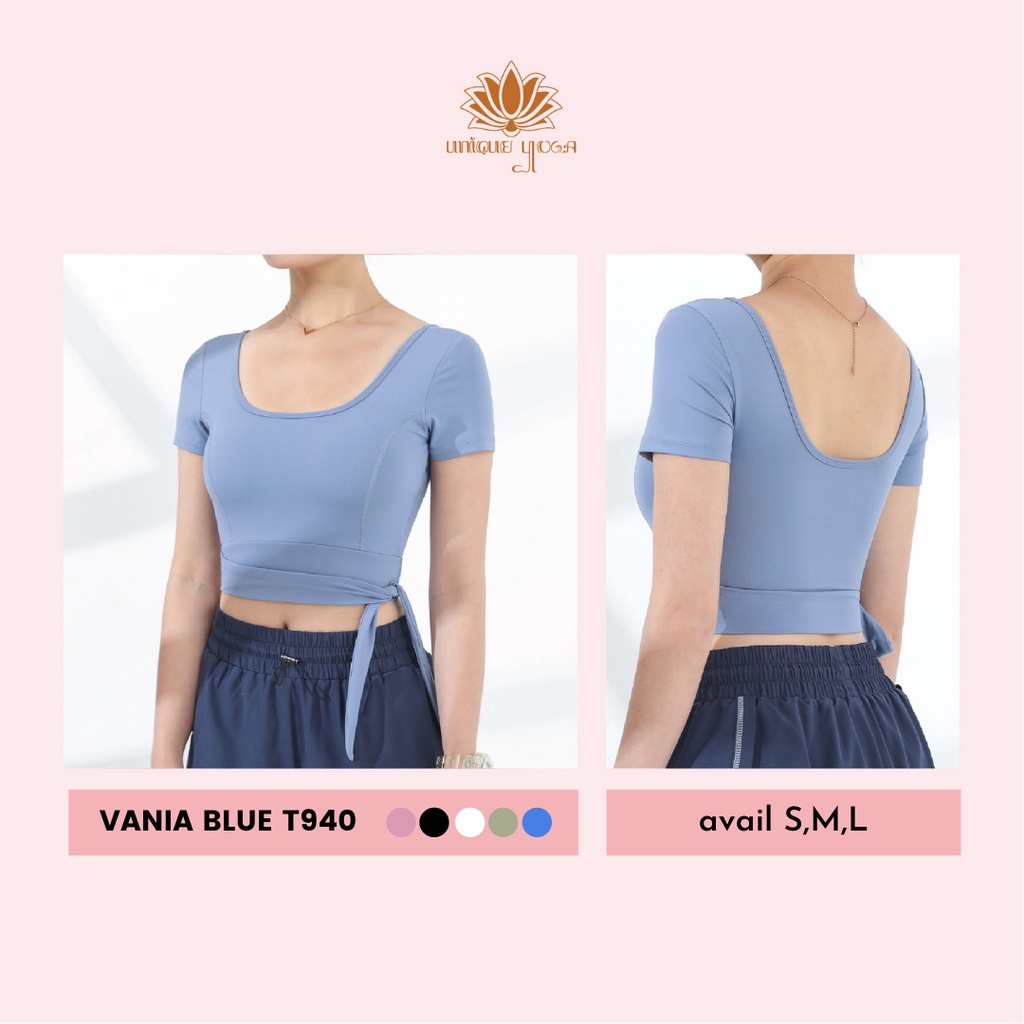 Sport Bra Vania T940 / Sport Bra Senam Baju Yoga Pendek Terbaru Wanita/ Pakaian Olahraga Yoga