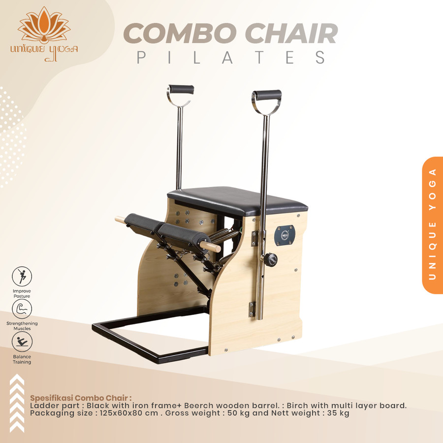 Combo Chair Pilates / Alat Olahraga Pilates / Combo Chair Workout / Unique Combo Chair Pilates