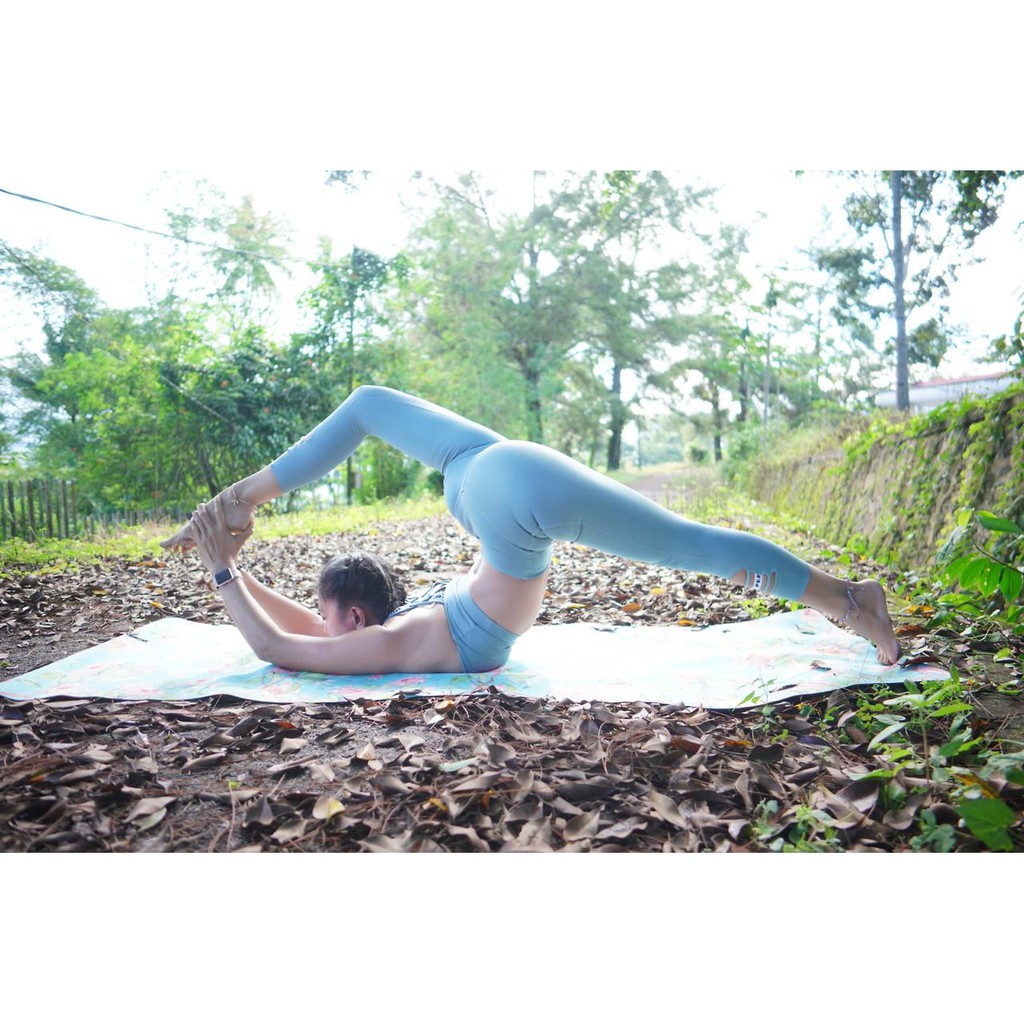 Matras Alas Yoga Senam / Yoga Mat Travel Motif 1,5mm / Matras Travel Motif Batik / Travel Mat Motif / Matras Yoga Lipat