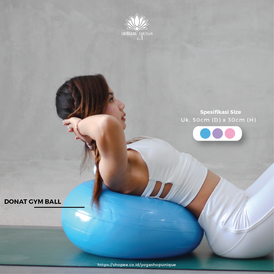 Gym Ball / Bola Donat Pilates / Bola Donat Yoga / Bola Yoga Pilates Gym Fitness / Yoga Ball Murah / Gym Ball Donut