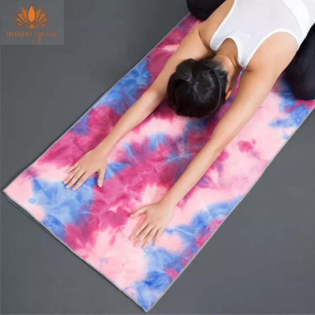 Towel Yoga Rainbow / Yoga Towel Tie Dye / Handuk Senam Yoga / Towel Yoga For Hot Yoga / Towel Yoga / Alas Matras Yoga