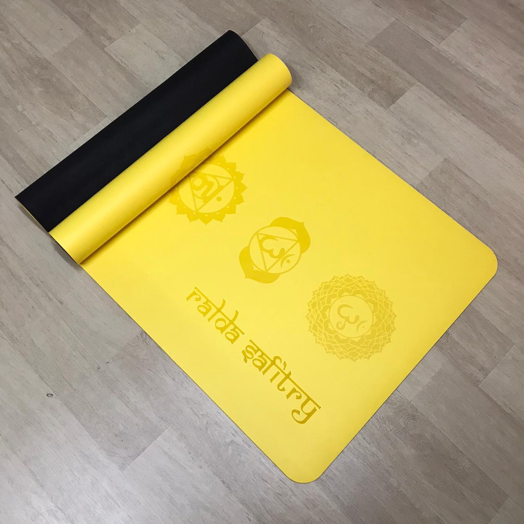 Matras Yoga Premium Chakra / Premium Yoga Mat 7 Chakra / Unique Cakra Yoga Mat / Yoga Mat Premium Cakra 4,5mm