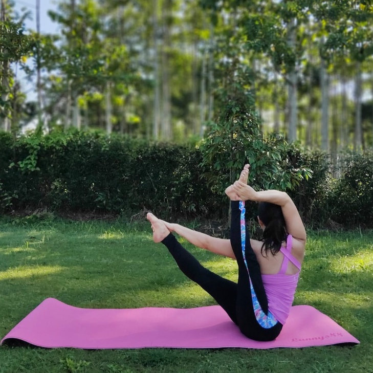 Matras Yoga Senam / Matras Olahraga TPE Mat 8mm / Alas Olahraga Murah / Yoga Mat Tebal / Matras Yoga TPE Double Layer 