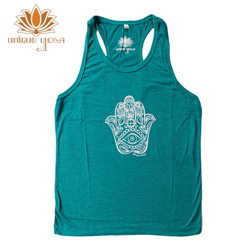 Tanktop Yoga / Top Murah / Top Senam / Top Bintik Hamsahand / Kaos Yoga Pria / Kaos Yoga Wanita / Baju Murah / Kaos Pria