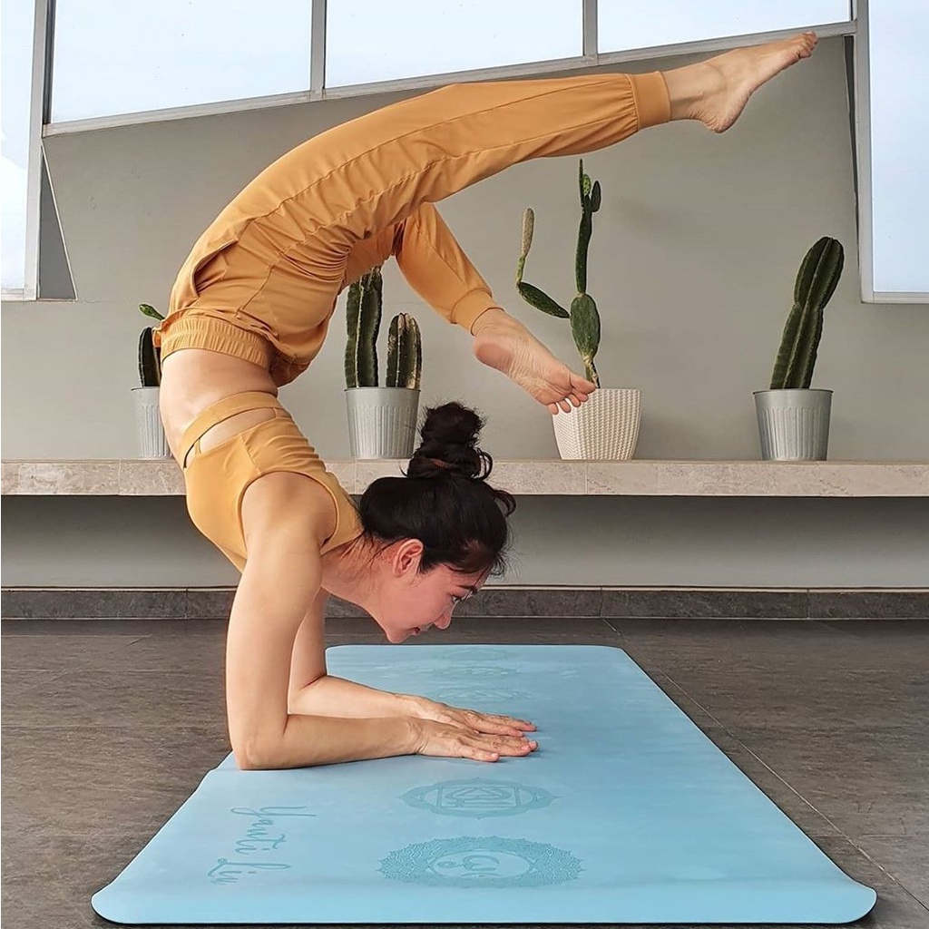 Matras Yoga Premium Chakra / Premium Yoga Mat 7 Chakra / Unique Cakra Yoga Mat / Yoga Mat Premium Cakra 4,5mm