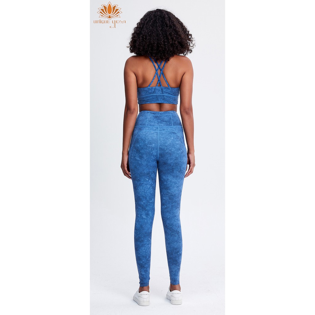 Sport Bra Senam Yoga Pilates / Bra Olahraga Vania Biru WX-Y057 / Atasan Senam Wanita / Sport Bra Murah / Sport Bra Wanita