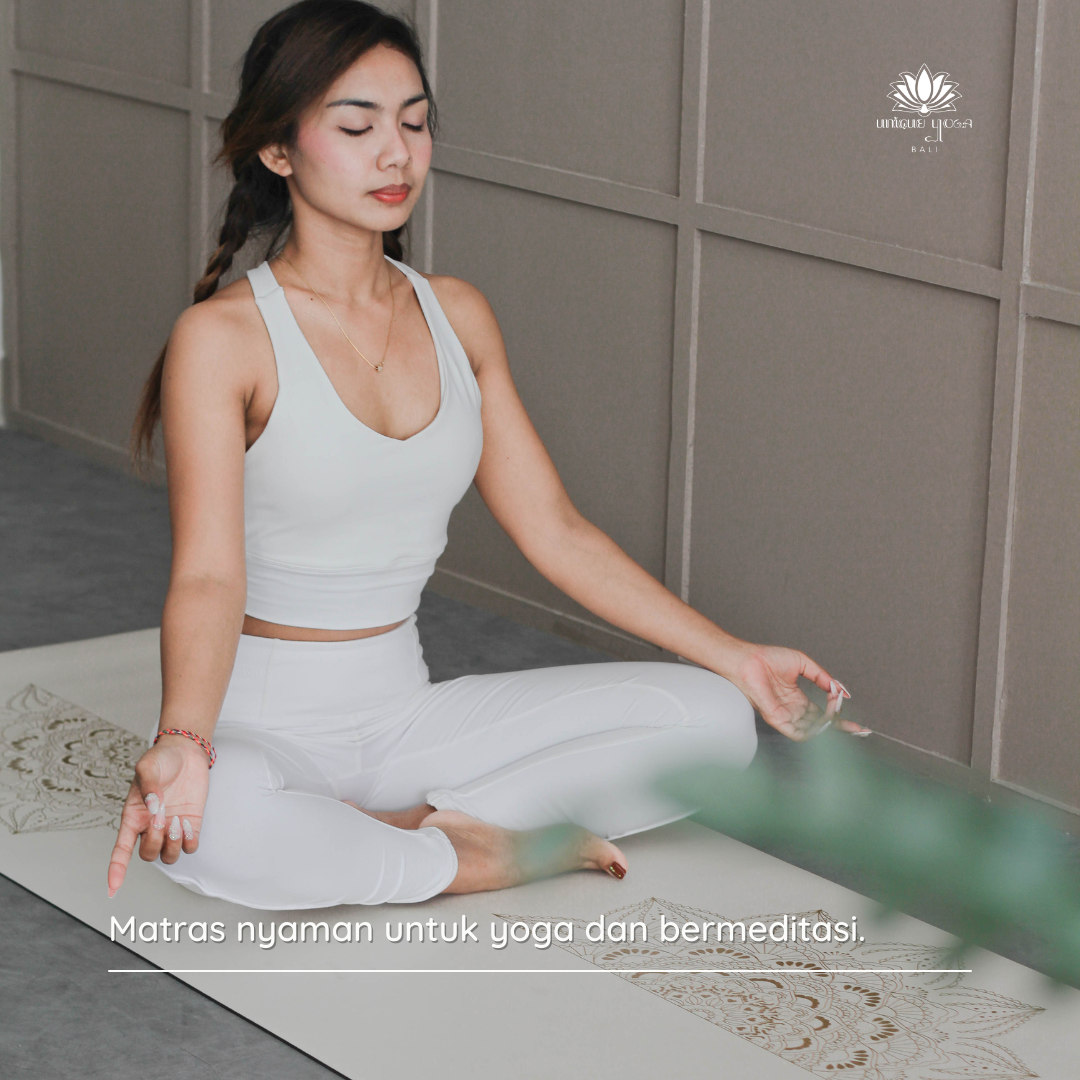 Yoga Mat Premium Golden Snow / Matras Yoga White Gold / Matras Yoga Rubber Premium Anti Slip 4,5mm