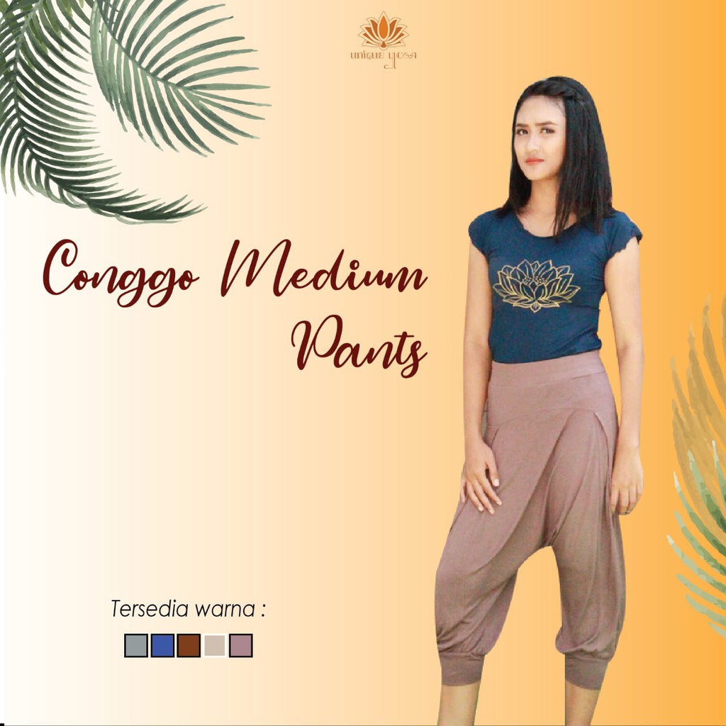 Celana Yoga / Celana Senam / Celana Congo Pant Medium / Celana Olahraga Yoga Daily
