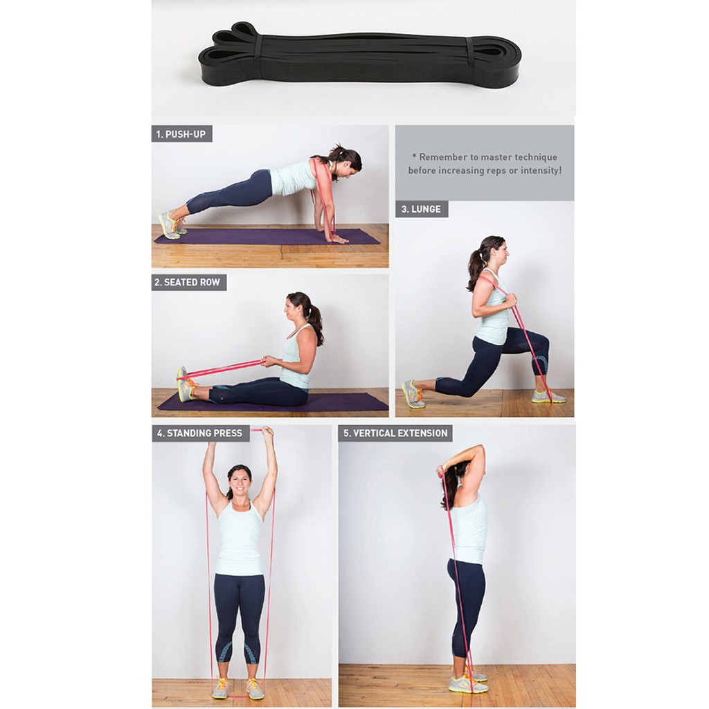 loop elastis resistance band / karet elastis yoga fitness gym / latex pull up resistance band fitness / Resistance Loop