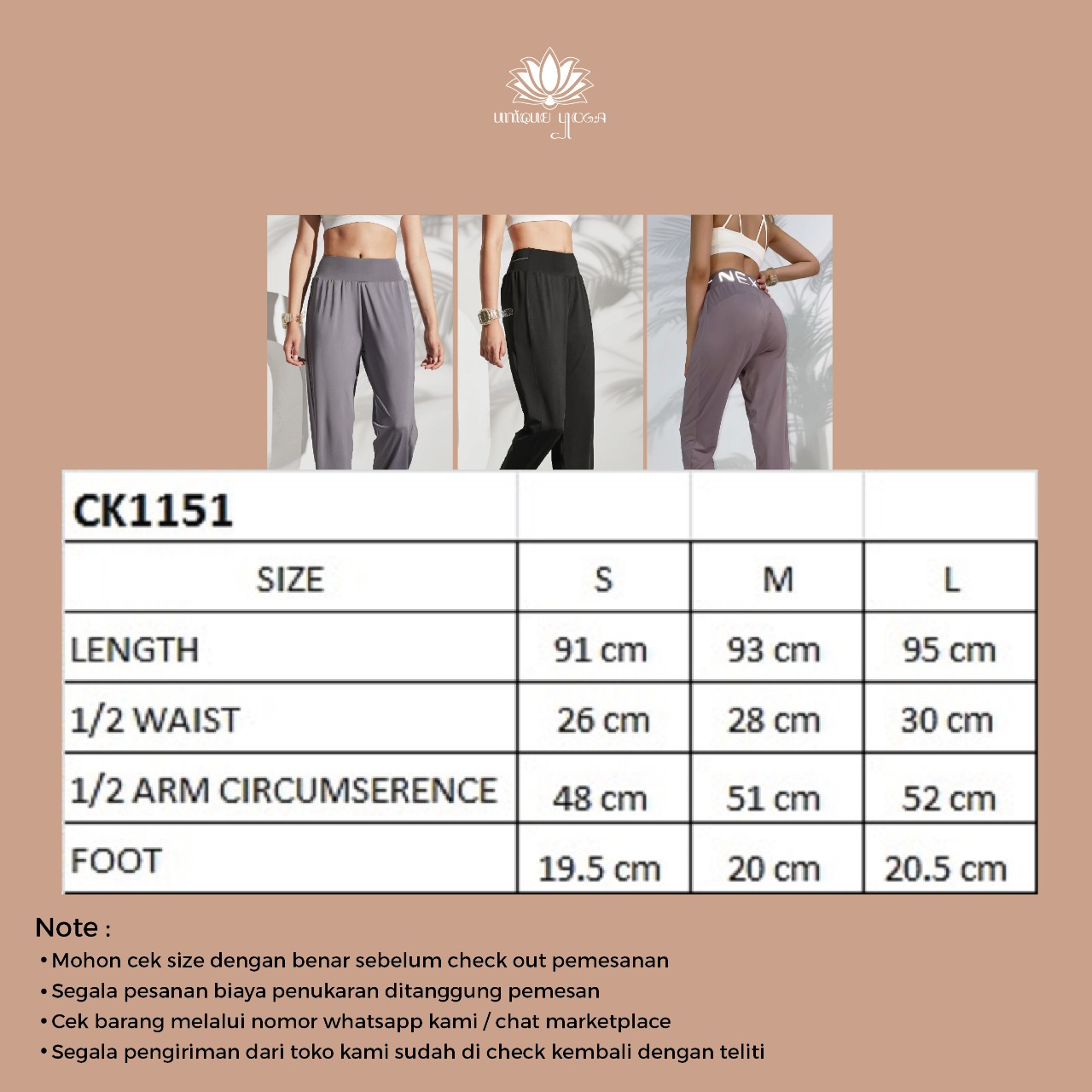 Celana Olahraga / Celana Yoga  Murah / Celana Training Senam Olahraga Yoga Fitness / Yoga Pant Vania CK1151 / Celana Sports Wanita Running Pant