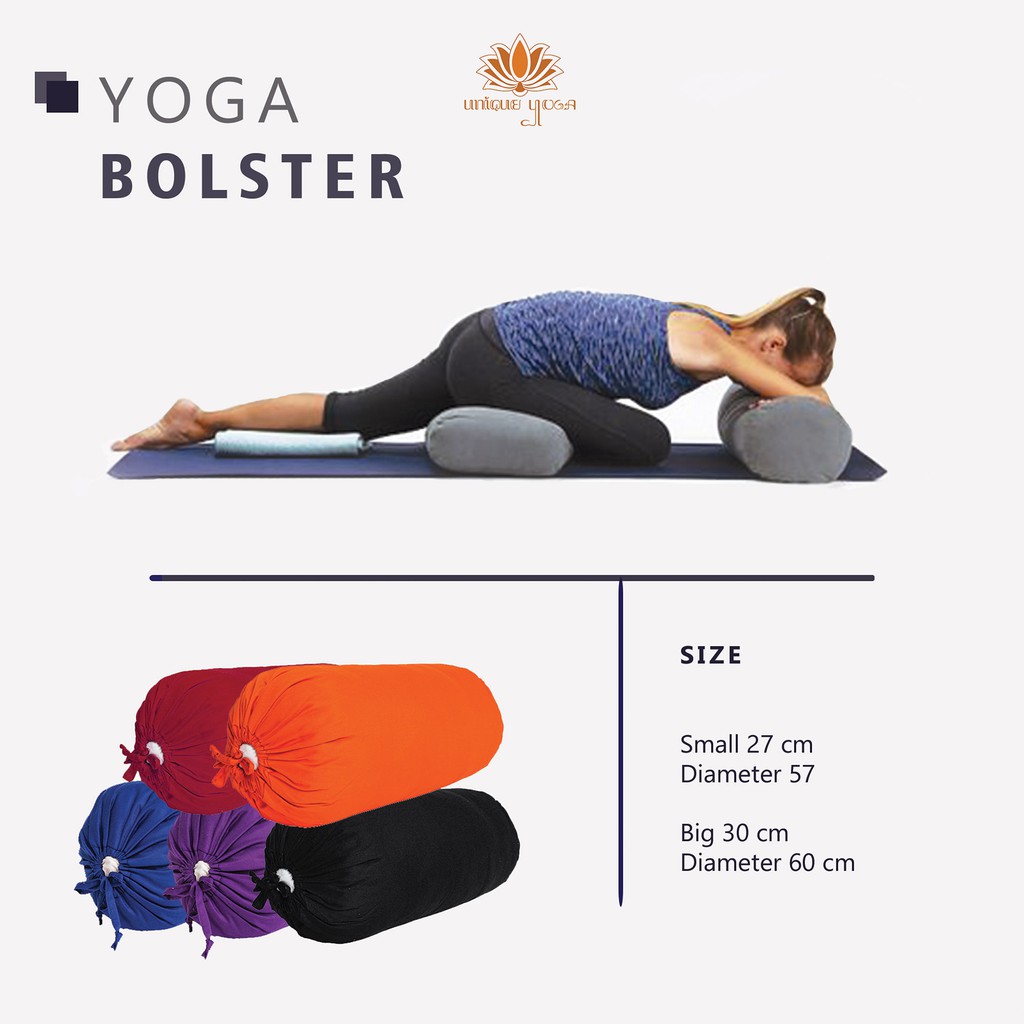 Bolster Yoga Kecil / Bolster Yoga Murah / Guling Yoga / Yoga Bolster / Guling Yoga Ibu Hamil / Sarung Bolster Kecil