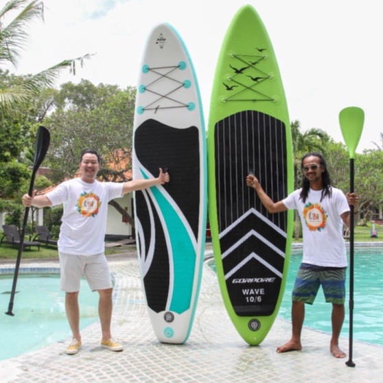 Paddle Board / Stand Up SUP Board Inflatable With SUP Accessory Carry Bag / Papan Paddle Portable Unique Bisa Dipompa