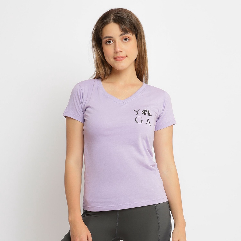 Tshirt Yoga V Neck Irish / Tshirt Wanita Murah / Baju Kaos Yoga Wanita V Neck Irish / Kaos Olahraga Senam Yoga Terbaru 