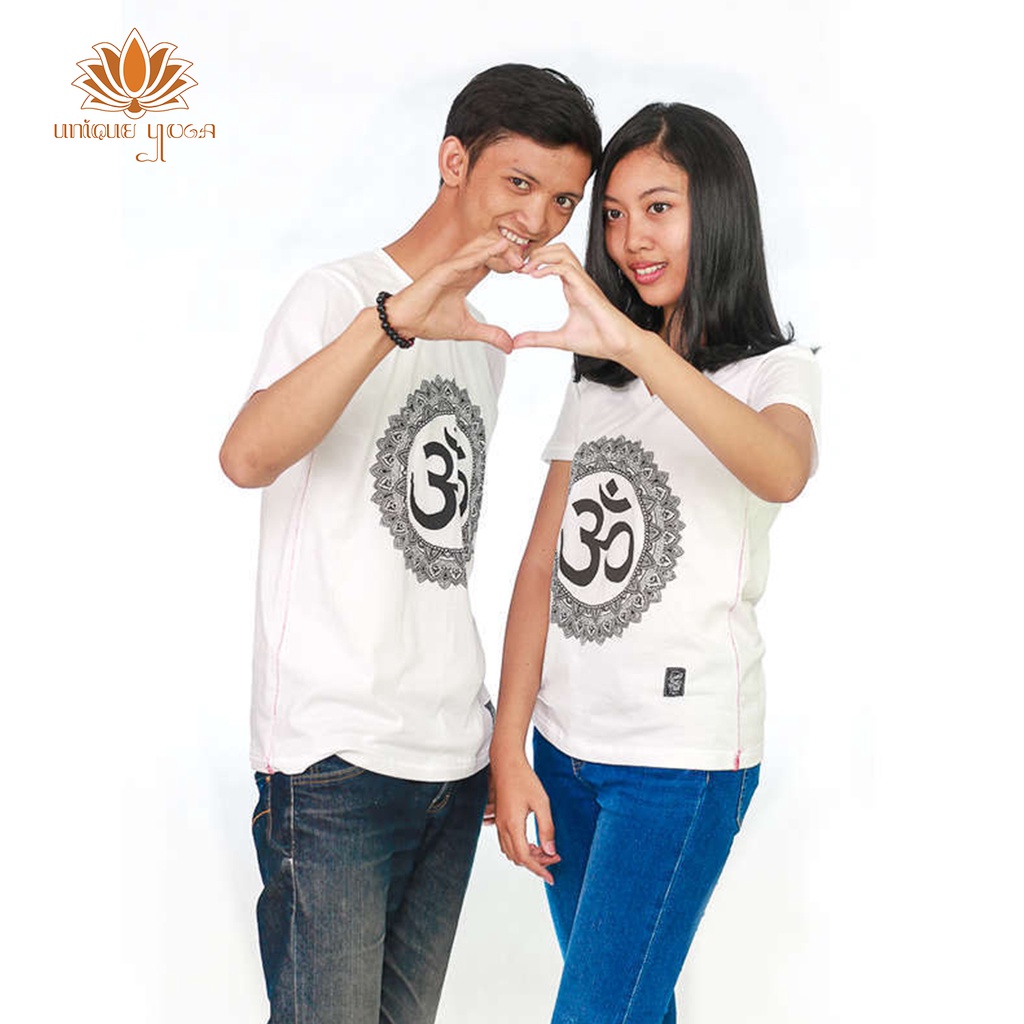 Baju Yoga / Tshirt Yoga Sindu Vneck Ohm Besar / Kaos Olahraga Senam Yoga Murah