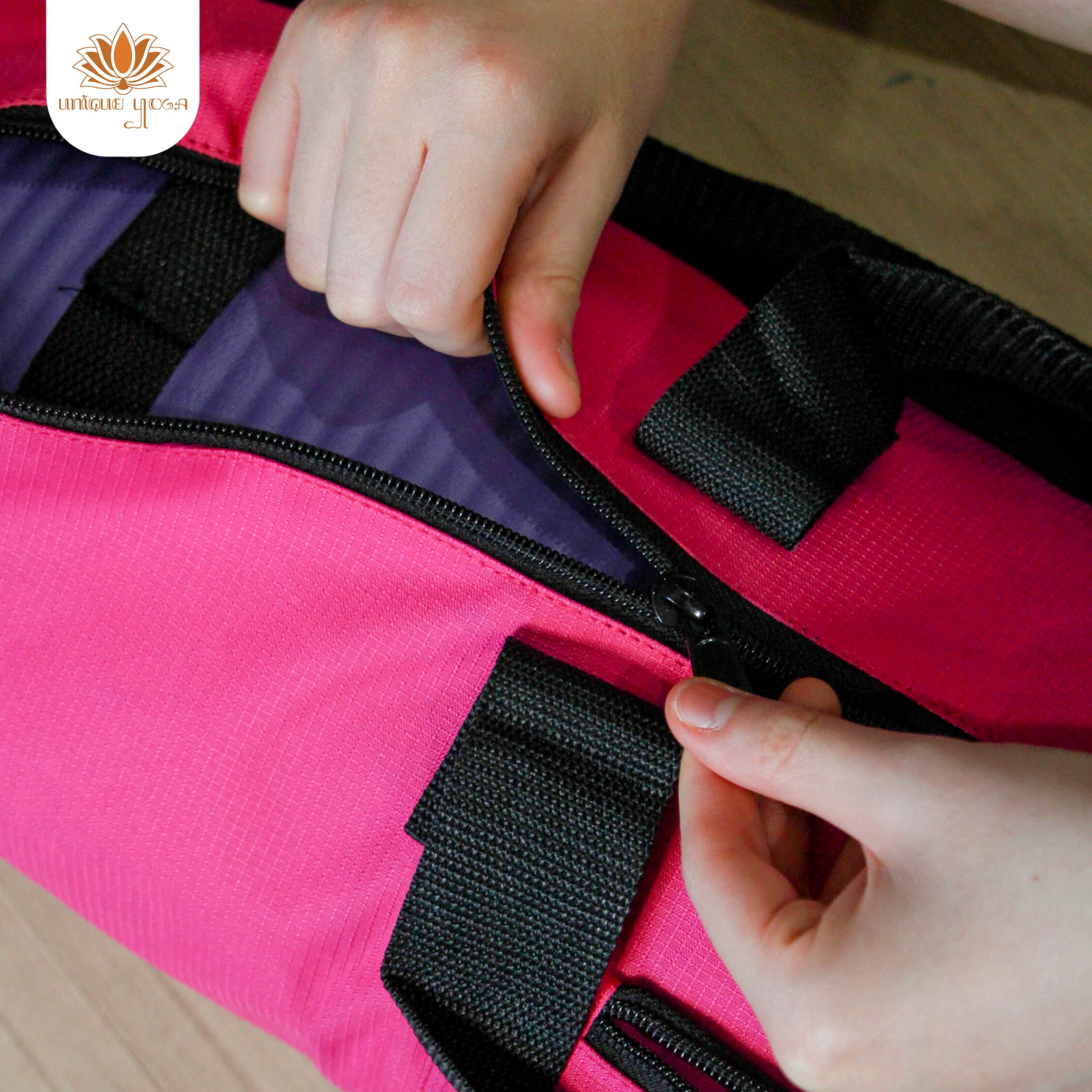 Tas Matras Yoga / Yoga Bag Ripstock Pink / Tas Yoga Murah / Tas Yoga Murah kualitas B Grade (Bercak)