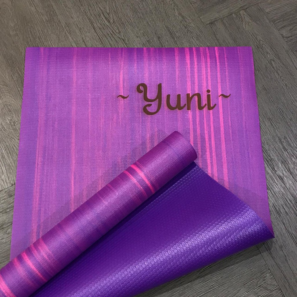 Matras Yoga Murah Motif Align / Matras Senam Yoga/ Matras Olahraga PVC HD Mix 5mm/ Matras Olahraga Gym Fitness