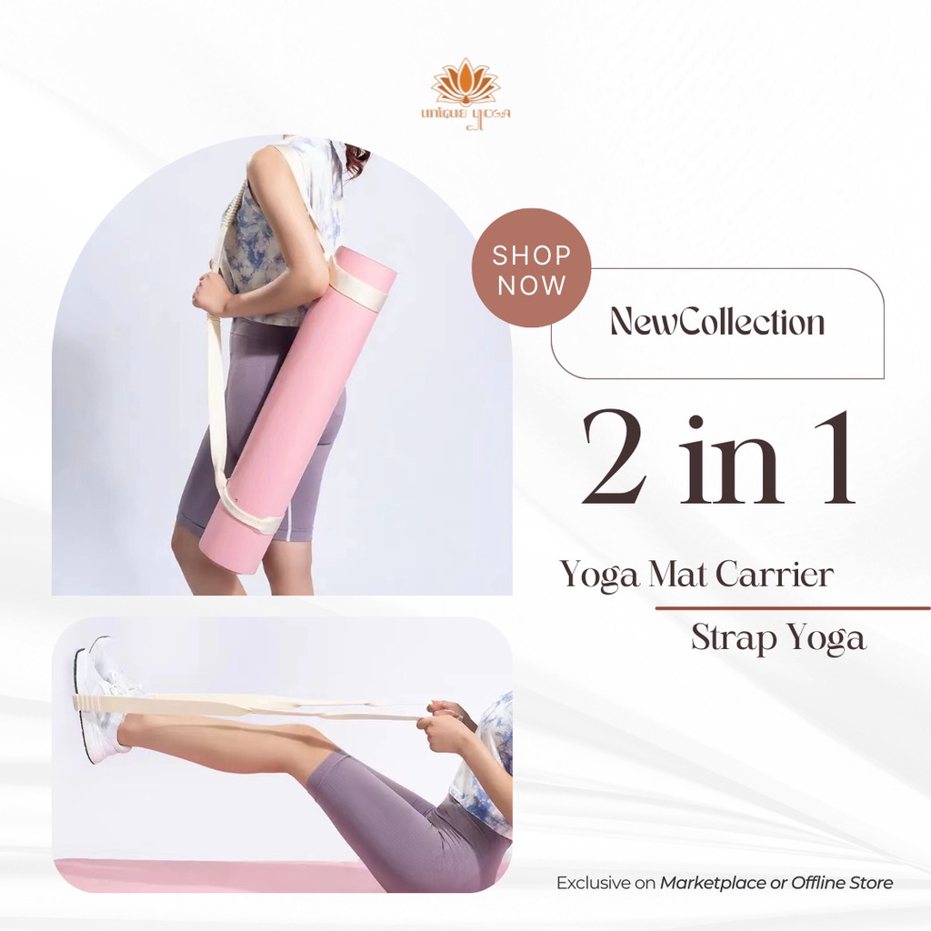 Commuter Yoga Mat JSL / Tali Matras Yoga / Tali Matras JSL / Tali Pembawa Matras / Commuter Yoga / Strap Yoga 2 in 1
