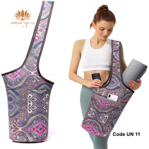 Vira Yoga Bag / Vira Yoga Bag Mat / Tas Yoga Murah / Tas Yoga Selempang / Tas Matras Slempang Motif Batik