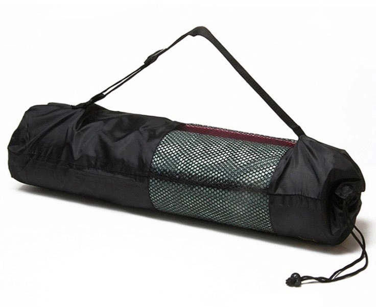 Tas Yoga Parasut / Tas Matras Jaring Termurah / Tas Matras Yoga Jaring Warna Hitam