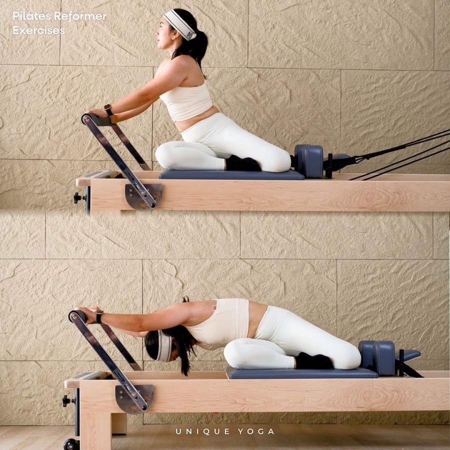Alat Fitness Pilates Reformer / Yoga Bed/Pilates Bed / Ranjang Pilates / Unique Pilates Foldable Reformer