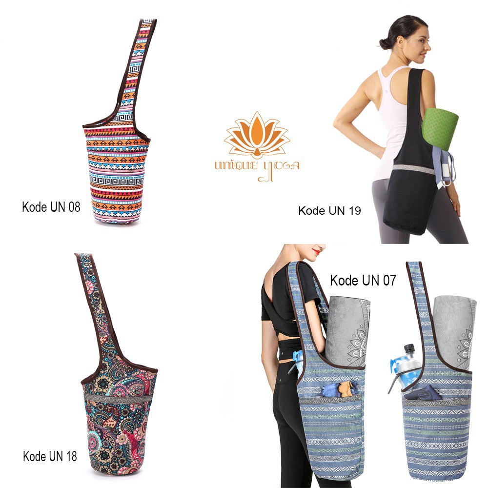 Vira Yoga Bag / Vira Yoga Bag Mat / Tas Yoga Murah / Tas Yoga Selempang / Tas Matras Slempang Motif Batik