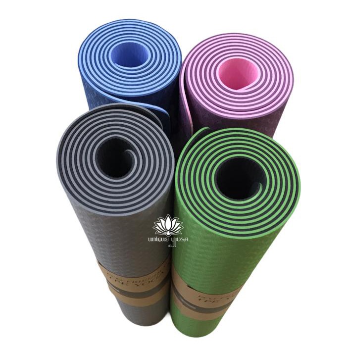 Matras Senam Yoga / Matras Olahraga Ringan Tipis / TPE Mat Yoga 4mm / Alas Senam Yoga Terlaris/ Yoga Mat Murah