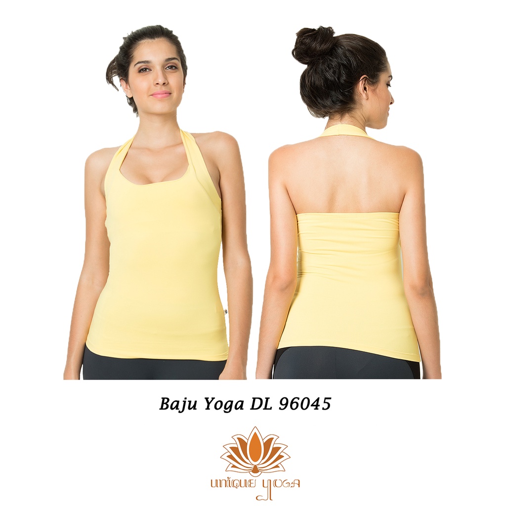 Baju Yoga / Baju Sport / Baju Gym / Baju Senam Yoga Denlus Kuning DL 96045