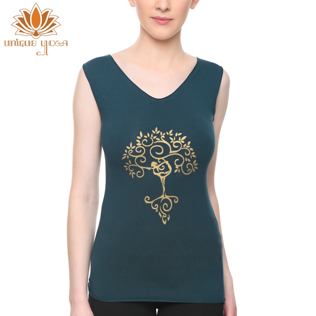 Baju Yoga / Top Double Colour Yogadance / Kaos Senam Wanita