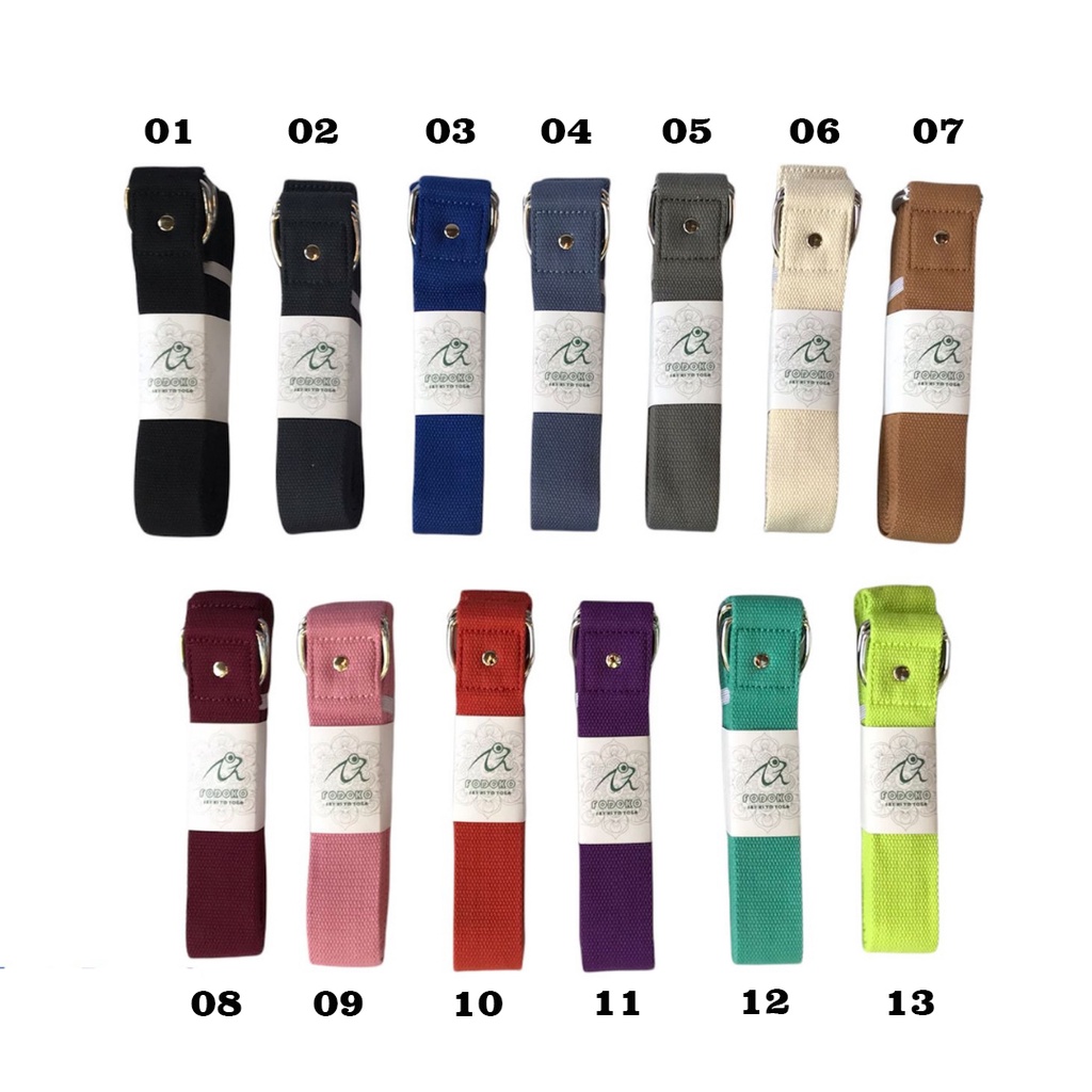 Strap Yoga Premium Polos / Strap Yoga Motif / Belt Yoga Motif / Belt Besi Yoga / Dring Yoga Belt / Belt Yoga Murah 